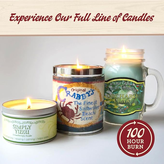Our Own Candle Company, Strawberry Melon Scented Mason Jar Candle, 100 Hour - Image 4