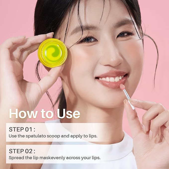 SPODARE Lemon Lip Mask, Hydrating Overnight Lip Sleeping Mask, Lip Moisturizer - Image 6