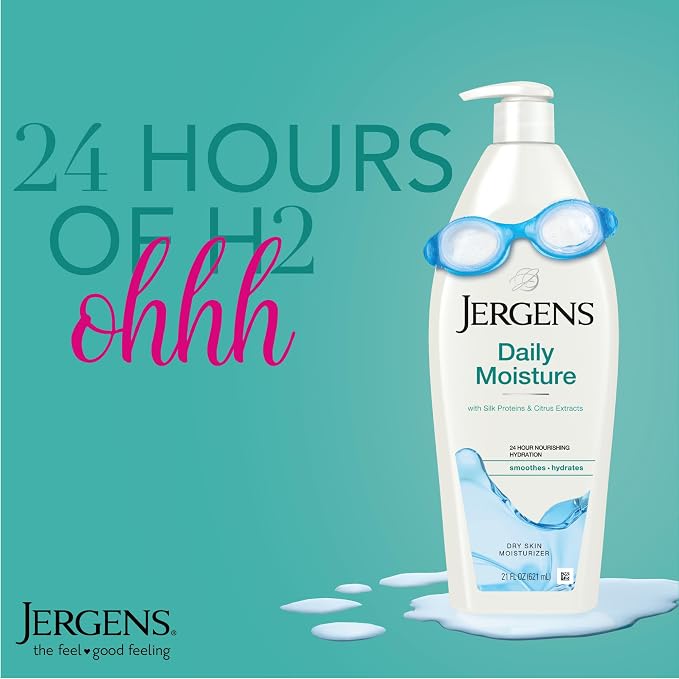Jergens Daily Moisture Dry Skin Moisturizer, Hand and Body Lotion, - Image 3