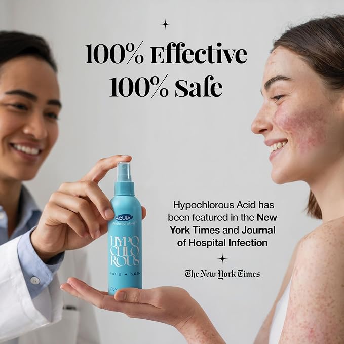 Hypochlorous Acid Spray for Face and Skin; Facial Cleanser | 8oz Face Mist - Image 2