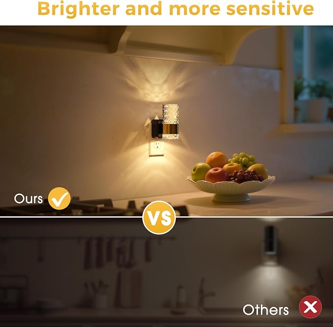 L LOHAS LED Night Light, Modern Night Lights Plug into Wall, 2 Pack 3000K Soft - Image 6