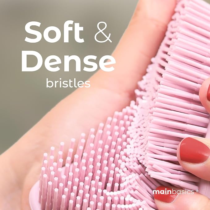 MainBasics Silicone Body Scrubber Dual-Sided Shower Loofah and Scalp Scrubber - Image 3
