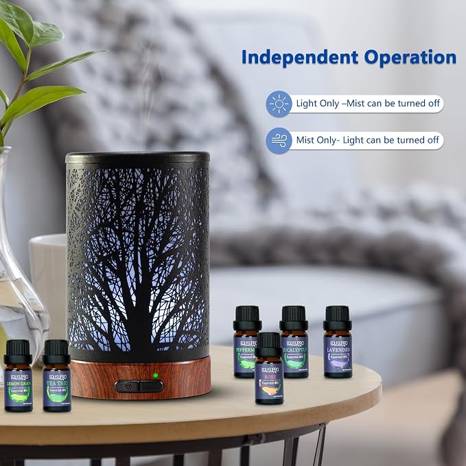 EQUSUPRO Essential Oil Diffuser Aromatherapy Diffuser 150ml - Image 4