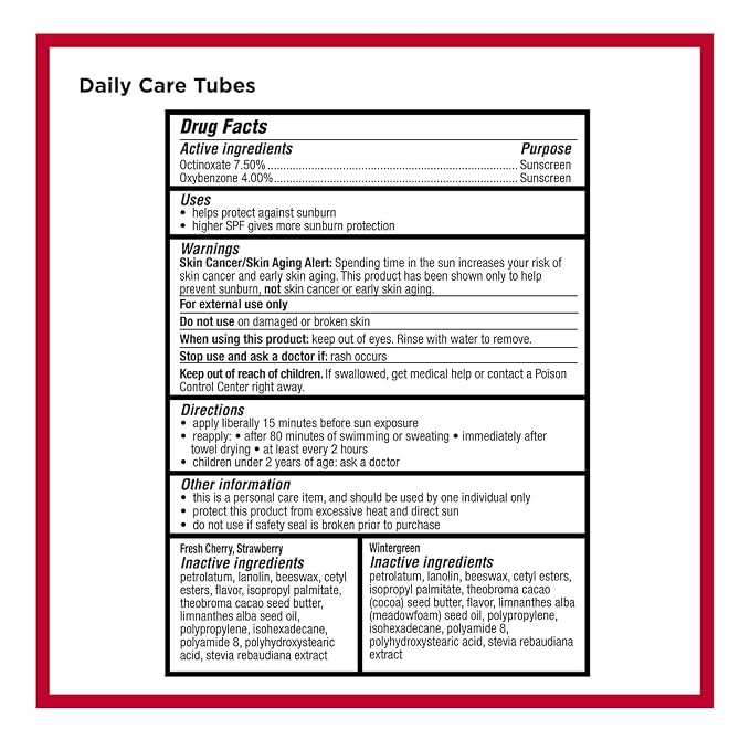 Carmex Daily Care and Daily Care Minis Moisturizing Lip Balm Pack, SPF 15 - Image 9