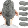 HOMEXCEL 5 Pack Large Microfiber Hair Towel Wrap by HOMEXCEL