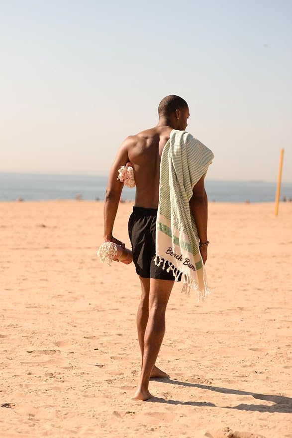 Personalized Embroidered Beach Towel | Throw Blanket, Easy Carry, Sand Free - Image 9