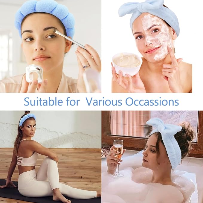 Chanaco Hairband, Soft & Comfortable Microfiber Facial Headband - Image 4
