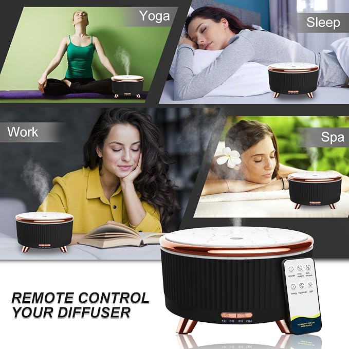 Diffusers for Essential Oils Large Room, 500ml Aromatherapy Diffuser Cool Mist - Image 5