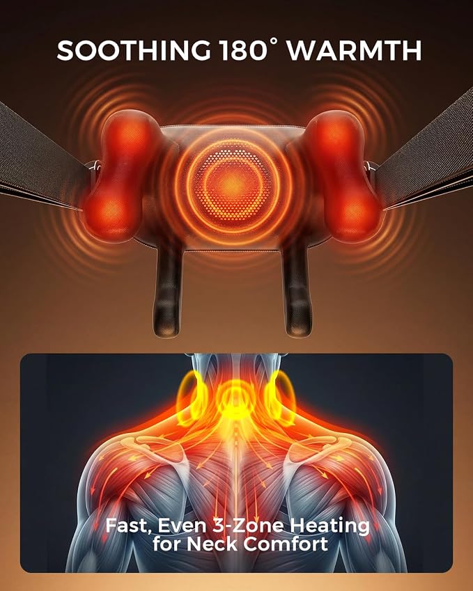 Neck Massager for Pain Relief Deep Tissue, Handheld Neck and Shoulder Massager - Image 4