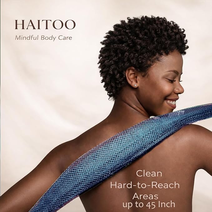 African Net Sponge Authentic, 3 Pieces African Exfoliating Net Sponge Body Back - Image 4