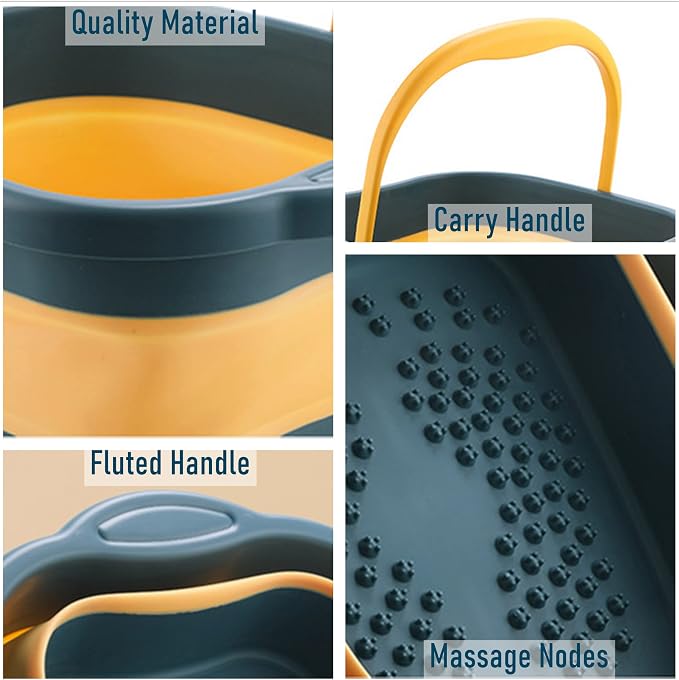 Collapsible Foot Tub Feet Soaking Spa Bath - Image 7