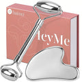 BAIMEI Stainless Steel Gua Sha & Face Roller Set, Facial Massage Tool by BAIMEI