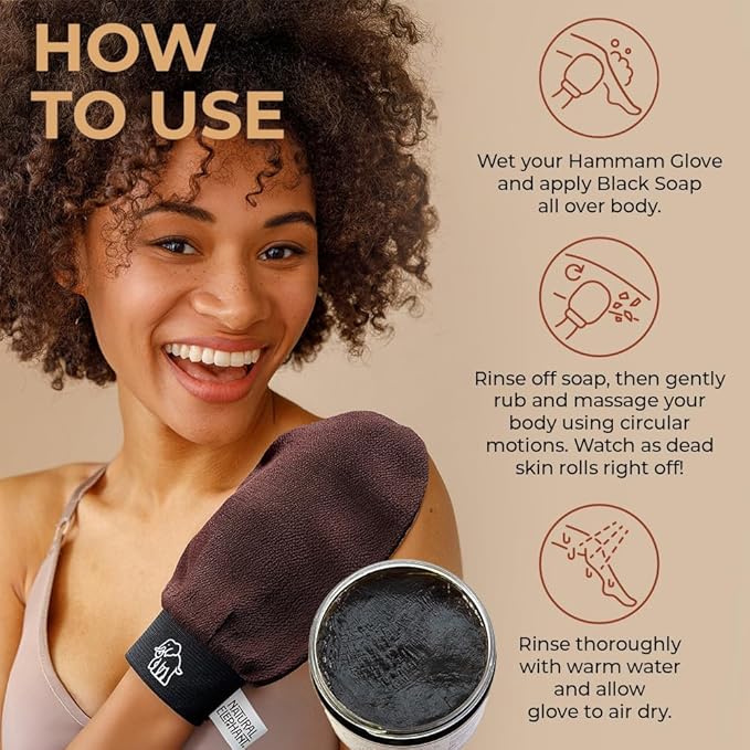 Natural Elephant Exfoliating Hammam Glove) - Image 3