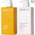 MEDIX Fragrance Free Firming Retinol Body Lotion + Brightening Vitamin C Cream by Medix55