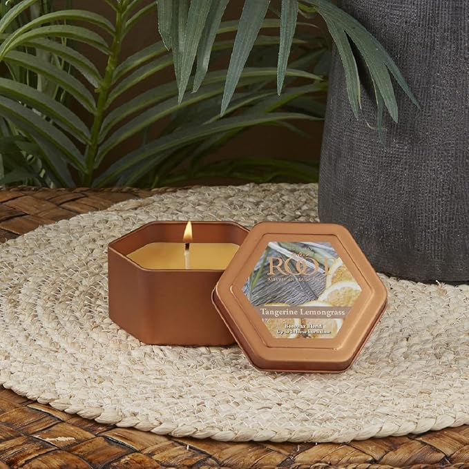 Root Candles Scented Candles in Travel Tin 24-Hour Honeycomb Traveler - Image 5