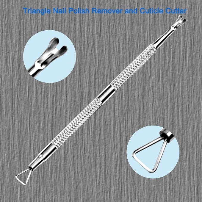 Professional Cuticle Pusher and Cutter, Cuticle Trimmer & Cuticle Remover - Image 2