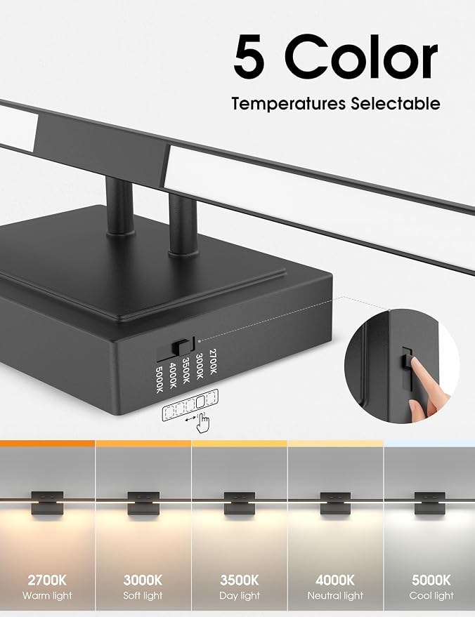 VOLISUN Bathroom Vanity Light 39.4 inch, 5CCT Dimmable, 34W LED Bathroom Light - Image 3