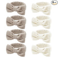 8 Pack Beige SKincare Headband for Washing Face, Spa Headbands for Women Girls by TIOSRU