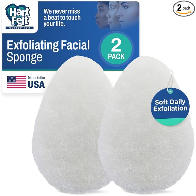 HartFelt 2ct Tear Drop Face Scrubber by HartFelt