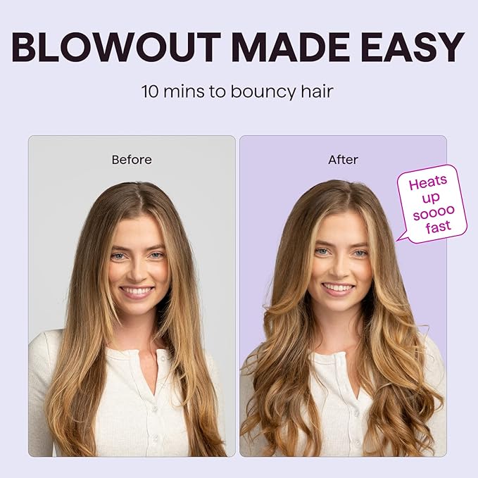 Wavytalk Blowout Boost Thermal Brush, 1.5 inch Heated Round Brush - Image 6