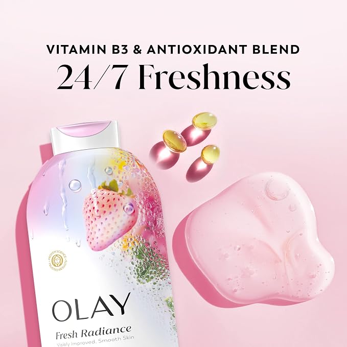 Olay Body Wash for Women, Fresh Radiance, 24/7 Skin-Loving Freshness, Visibly - Image 3