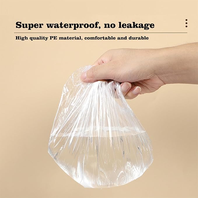 200 PCS Disposable Shower Caps Thickened Waterproof Hair Bath Caps - Image 2