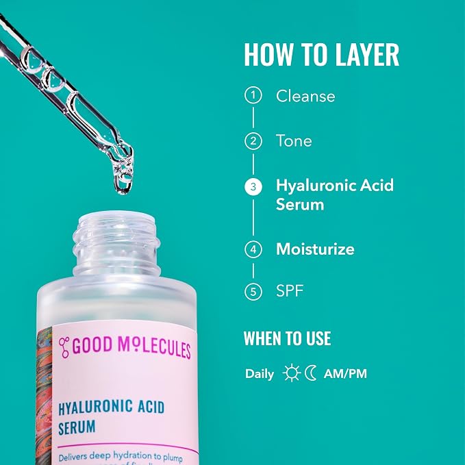 Good Molecules Hyaluronic Acid Serum Pack 3 – 30 ml Each | 1% Hyaluronic Acid - Image 5