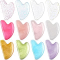 Sherr 12 Pcs Gua Sha Facial Tools Resin Heart Shaped Massage Guasha Tool by Sherr