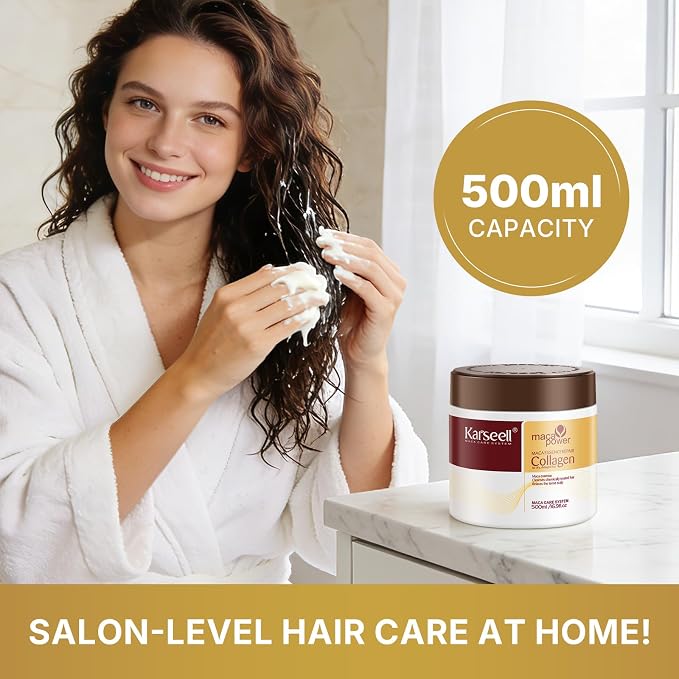 Karseell Collagen Hair Treatment Deep Repair Conditioning Argan Oil Collagen - Image 9