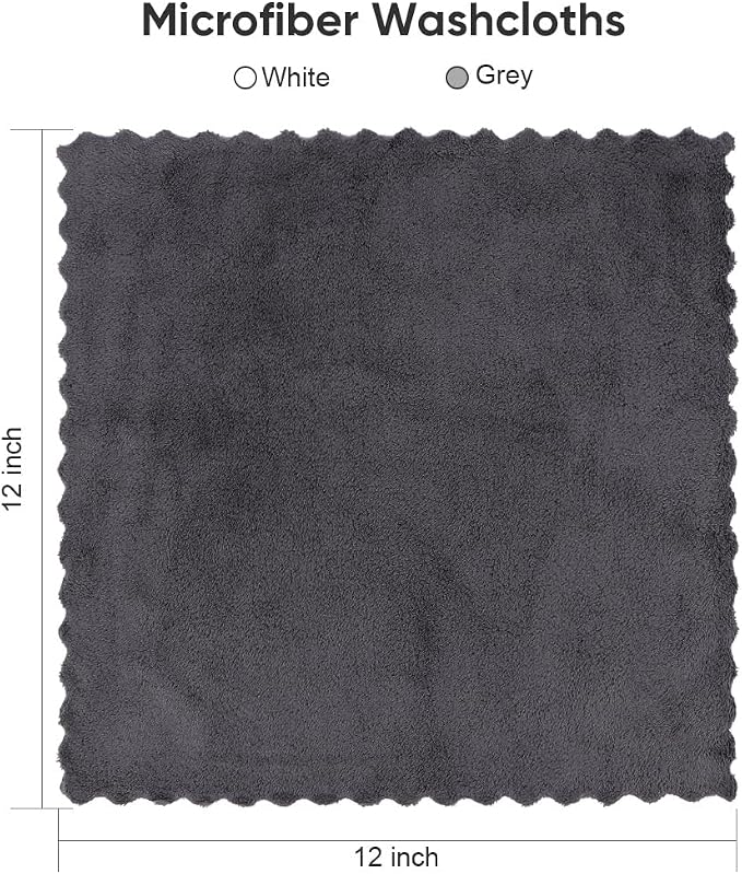 Orighty Washcloths 48 Pack, Ultra Soft Face Cloths 12 x 12 inch, Absorbent & - Image 7
