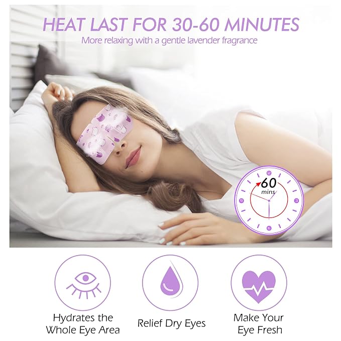 Jekeno Steam Eye Mask, 16 Packs Eye Masks - Image 2