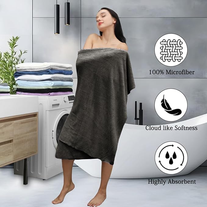 Extra Large Bath Towels Set 35x70 Inches - Image 3