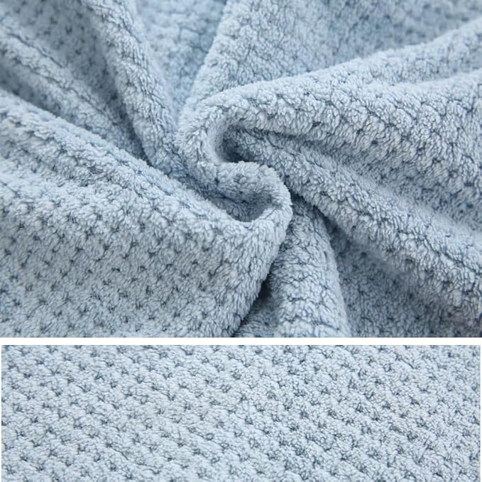 M-bestl 2 Pack Absorbent Microfiber Hair Towel Wrap, Anti-frizz Hair Drying - Image 5