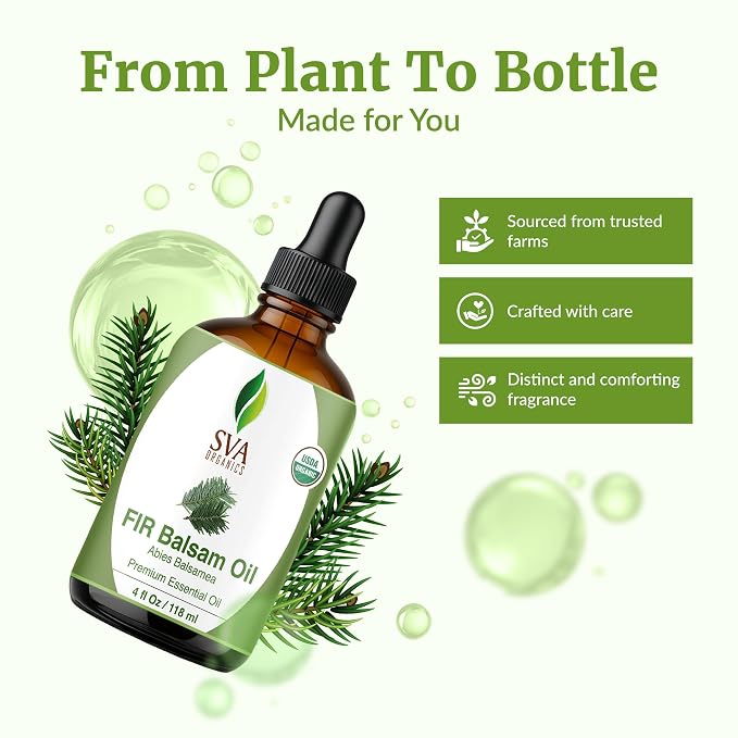 SVA Fir Balsam Essential Oil Organic – 4 Fl Oz – 100% Natural Organic Fir Oil - Image 4