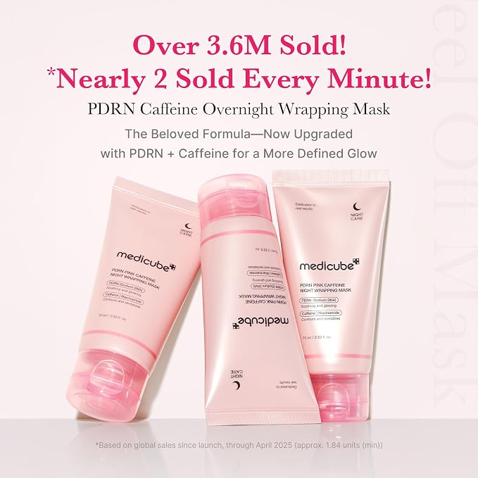 medicube Wrapping Mask PDRN Caffeine Overnight Peel Off Facial Mask | Firming - Image 2