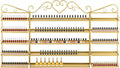 5-Tier Wall-Mounted Nail Polish Storage Racks Set of 3, Metal Cosmetic Display by Unknown