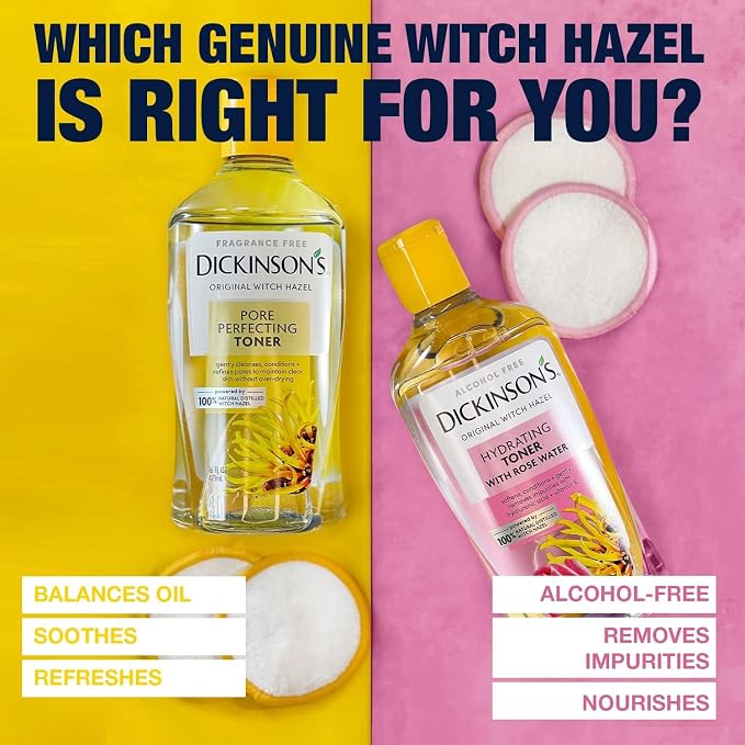 Dickinson's Original Witch Hazel Pore Perfecting Toner | 100% Natural Distilled - Image 5