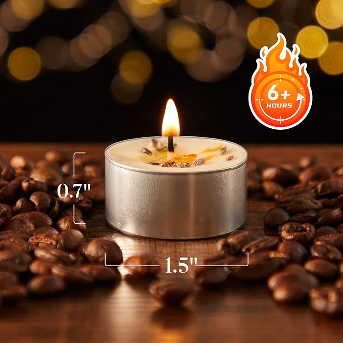 8 Pack Laven​der Tealight Candles - Image 4