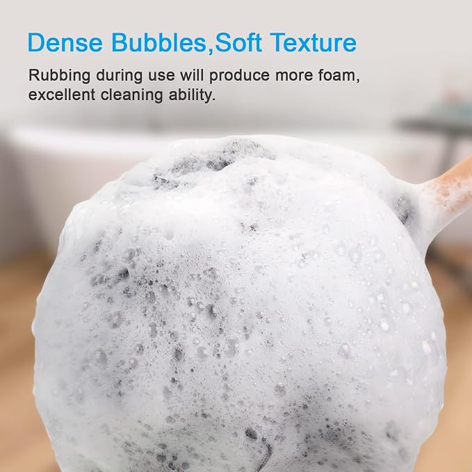 AmazerBath Shower Sponge Loofah Back Scrubber, PE Soft Mesh Loofah Body Scrubber - Image 4