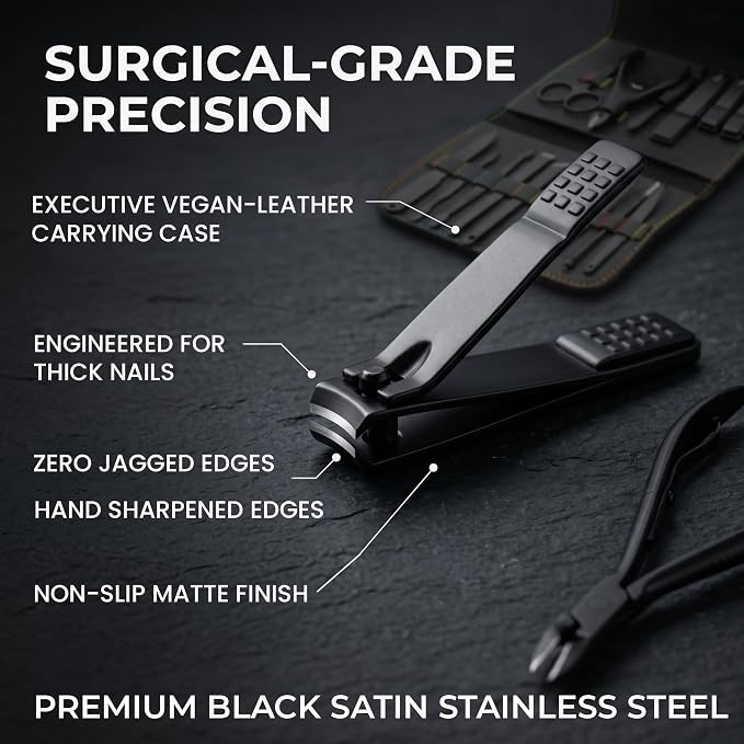 Earth & I Precision-Forged Stainless Steel Manicure Set - Image 2