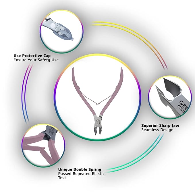 Professional Cuticle Trimmer Nail Cuticle Cutter Stainless Steel Cuticle Nippers - Image 4
