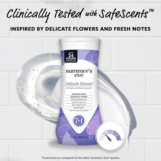 Summer’s Eve Feminine Wash, Delicate Blossom, Daily pH-Balanced Body Wash - Image 4