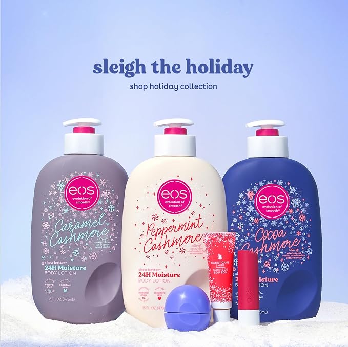 eos Holiday 24H Moisture Super Balm Gift Set, Limited Edition, Stocking Stuffers - Image 5