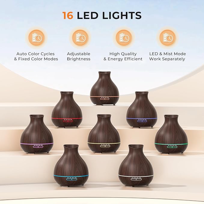 BZseed Aromatherapy Essential Oil Diffuser, 550ml Ultrasonic Fragrant Oil Large - Image 6