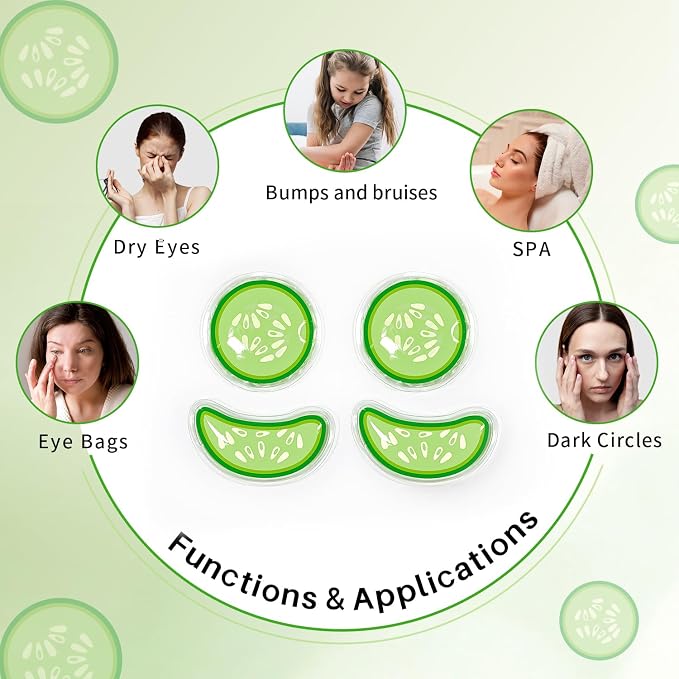 ZNÖCUETÖD Reusable Gel Eye Pads - Image 3