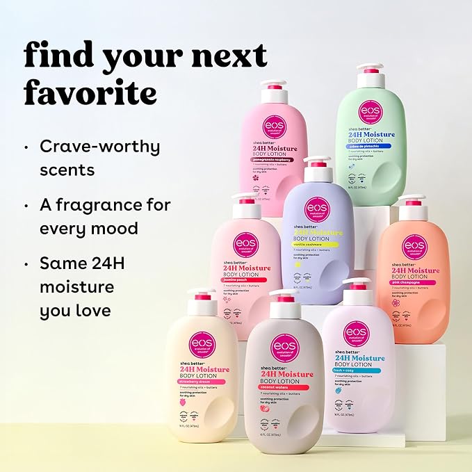 eos Shea Better Body Lotion- Crème de Pistachio, 24-Hour Moisture Skin Care - Image 10