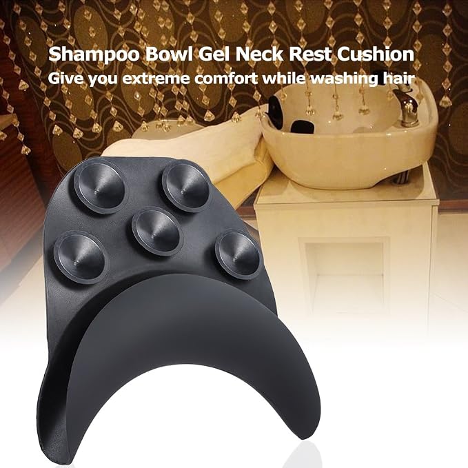 Salon Neck Pillow, Shampoo Bowl Gel Neck Rest Cushion Hair Washing Sink Basin - Image 5