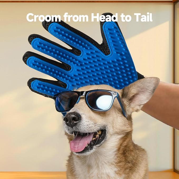 NVNAN 2-in-1 Pet Grooming Glove & Fabric Hair Remover - Image 5