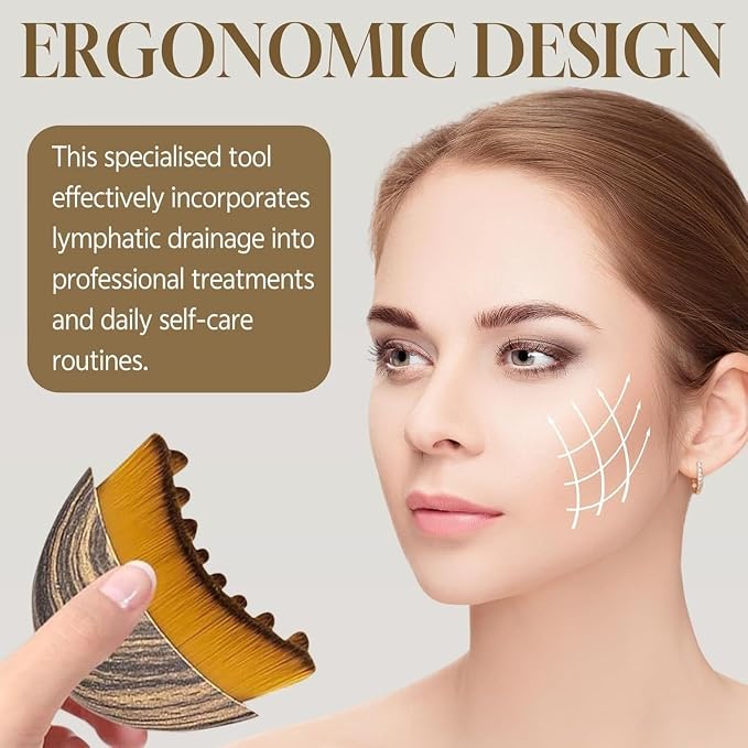 2PCS New Lymphatic Contour Face Brush, Contour Face Brush - Image 5