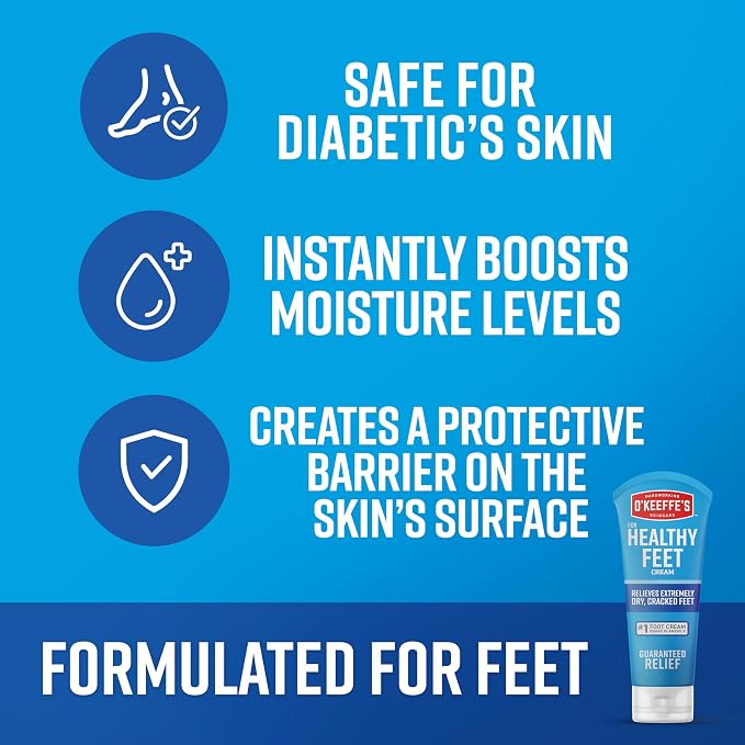 O'Keeffe's for Healthy Feet Foot Cream - 3 oz Travel Size Tube - Guaranteed - Image 3
